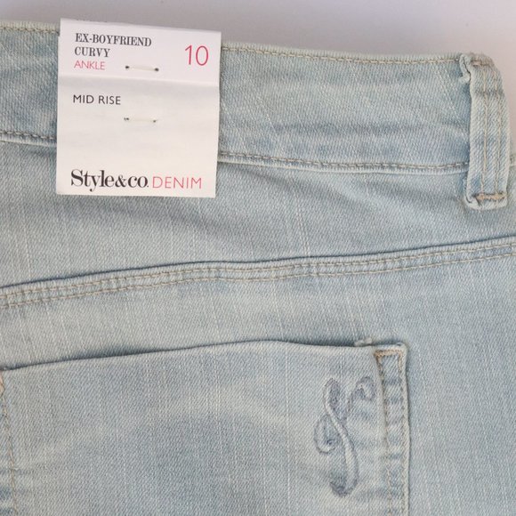 Style&Co. | Ex-Boyfriend Mid Rise Jeans NWT | 10 - Picture 6 of 8